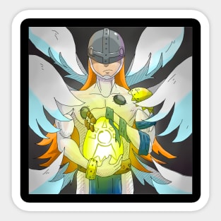 Angemon Digimon Sticker